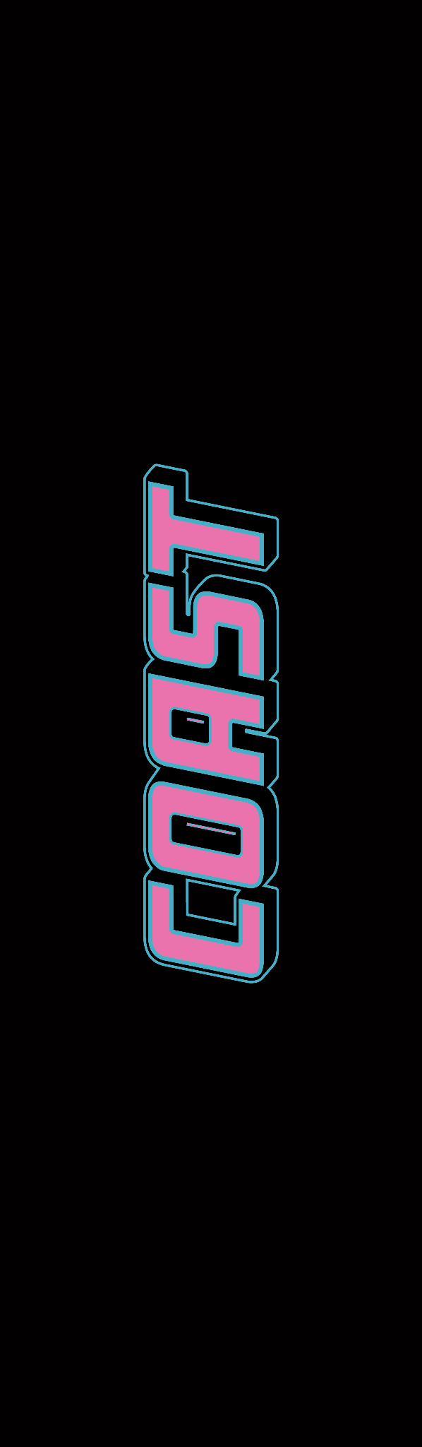 Coast Scooter Griptape - Pink/Blue