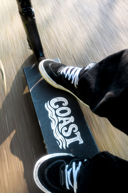 Coast Scooter Griptape - White Logo